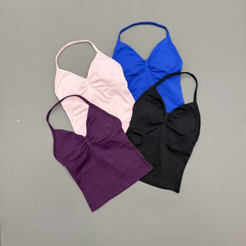 Gym Women Sports Tank Top Seam - Crossfit Yoga 评论和价格