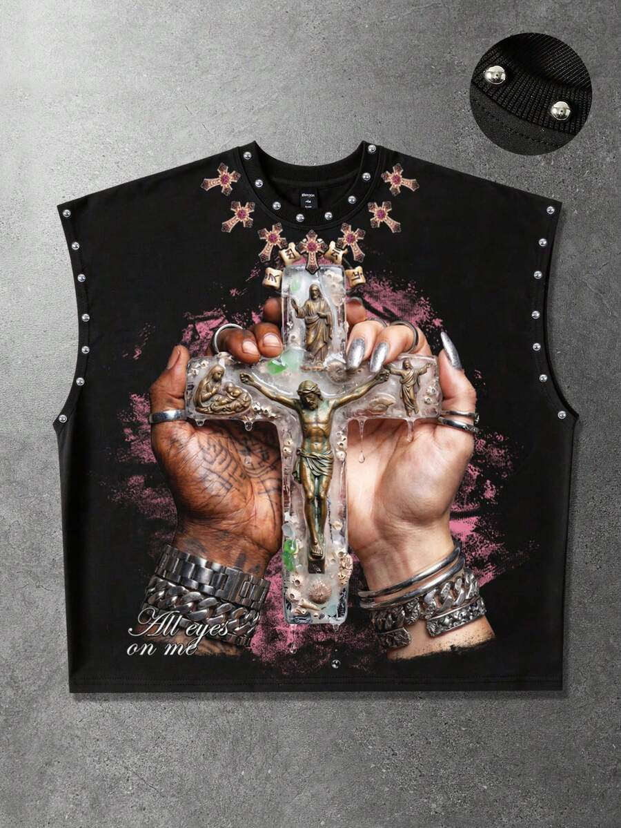 American Retro Big Cross Graph - Crossfit Vest 评论和价格