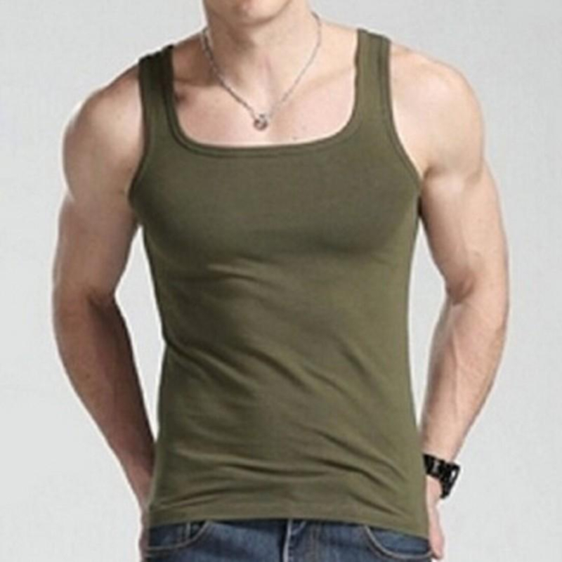 Men Sports Vest Sleeveless Squ - Crossfit Vest 评论和价格