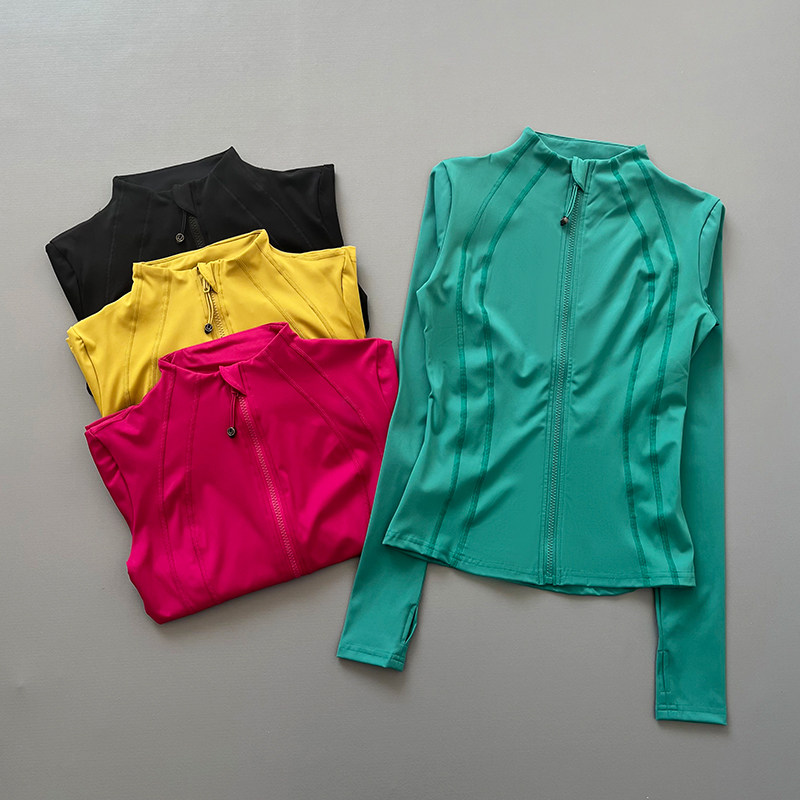 Women Full Zip Long Sleeve Ath - Crossfit Yoga 评论和价格