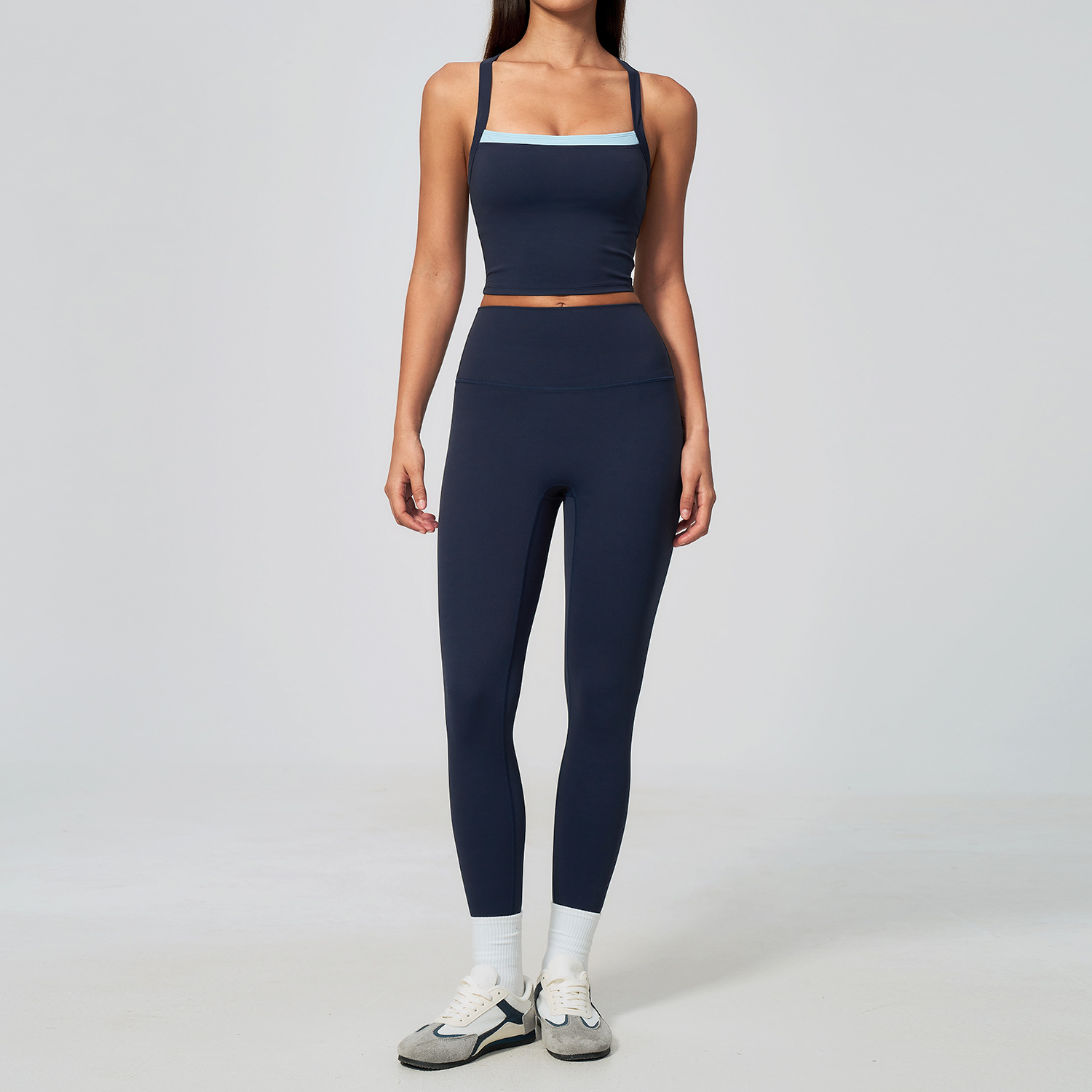 Yoga Set 2pcs Women Gym Set Ba - Crossfit Vest 评论和价格