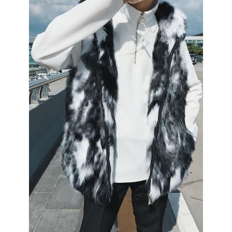 Men's Loose Fit Fur Vest D 619 - Crossfit Vest 评论和价格